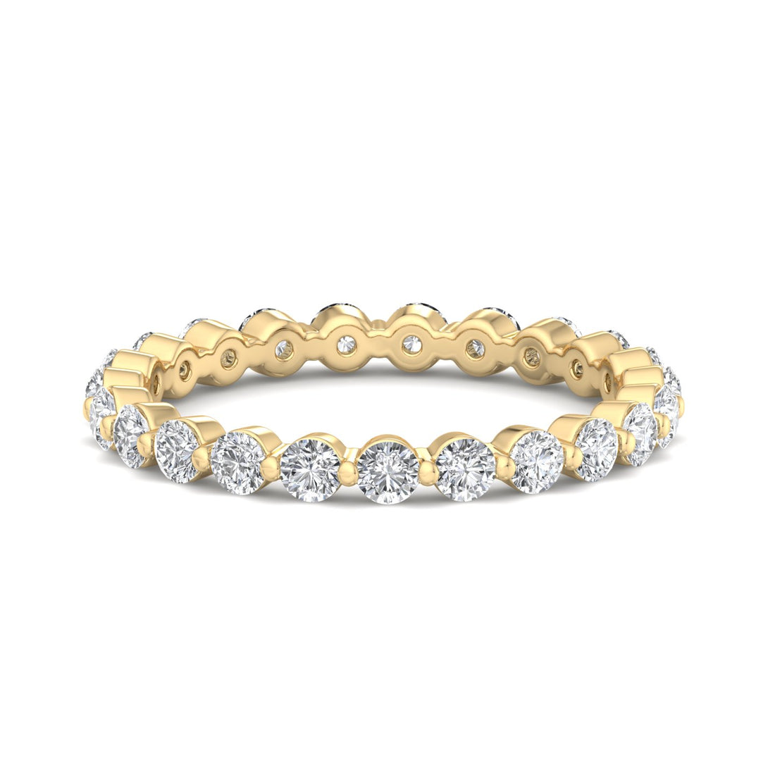 Golden Halo Eternity Band - Krishnashray