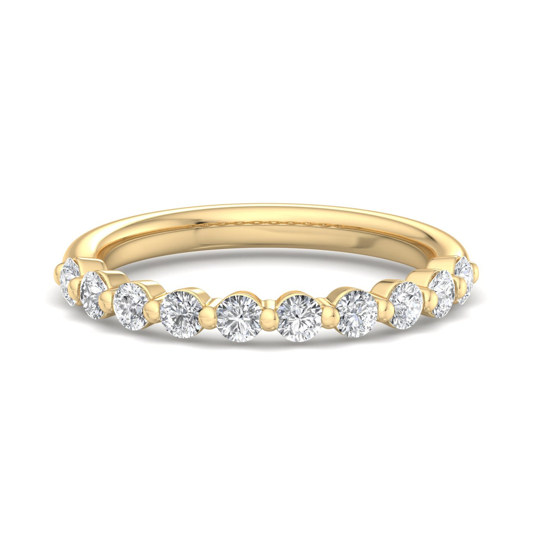 Radiant Grace Diamond Half Eternity Band - Krishnashray