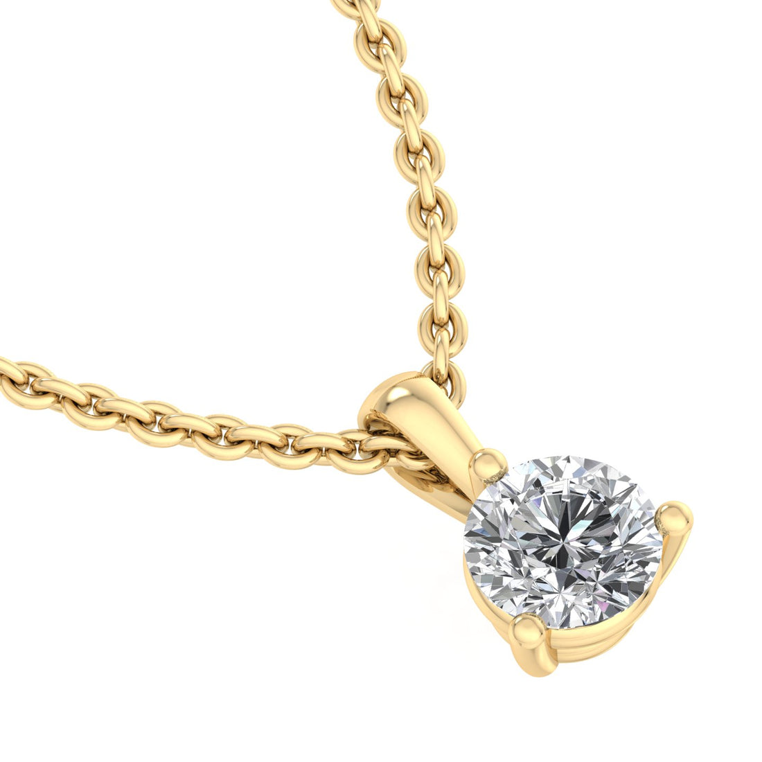 Elegant Solitaire Pendant