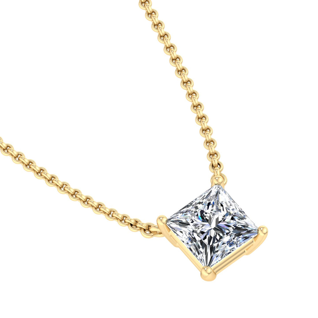 Gold Chain Pendant with Diamond