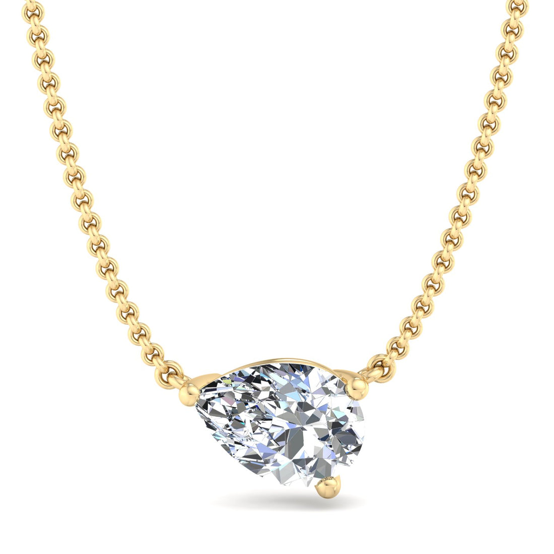 Gold Solitaire Pendant