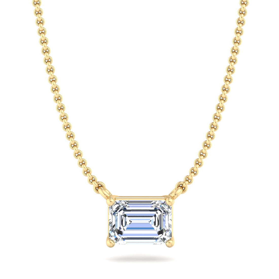 Silver Solitaire Pendant