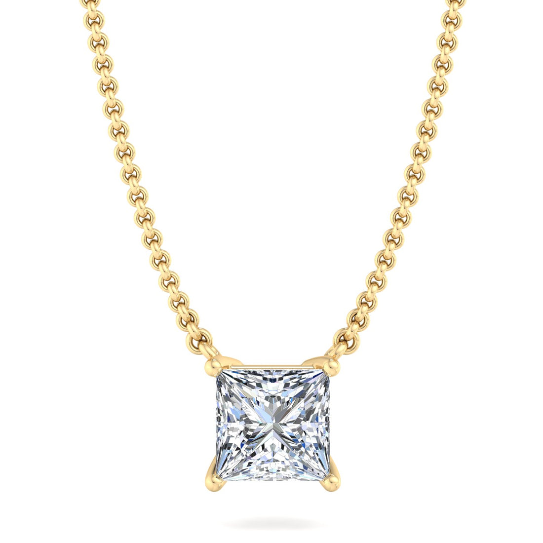 Gold Chain Pendant with Diamond