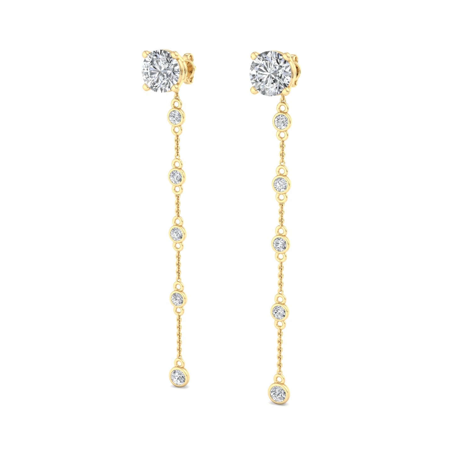 Modern bridal diamond earrings – Styled beyond Reliance Jewels Singapore