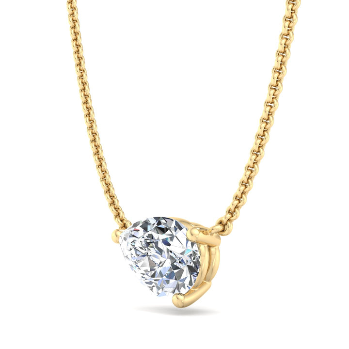 Gold Solitaire Pendant