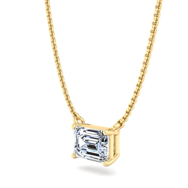 Silver Solitaire Pendant