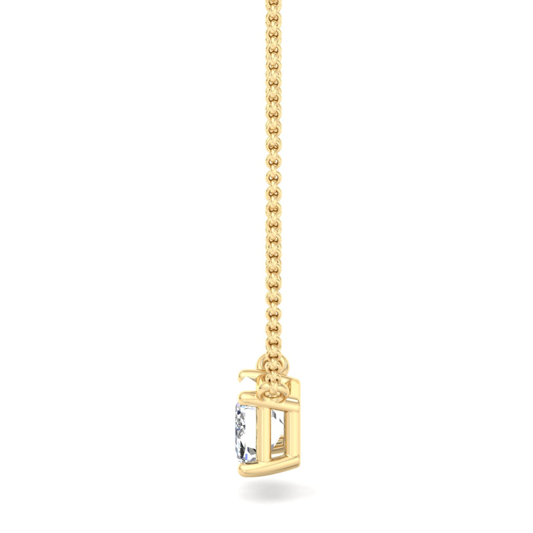 Silver Solitaire Pendant