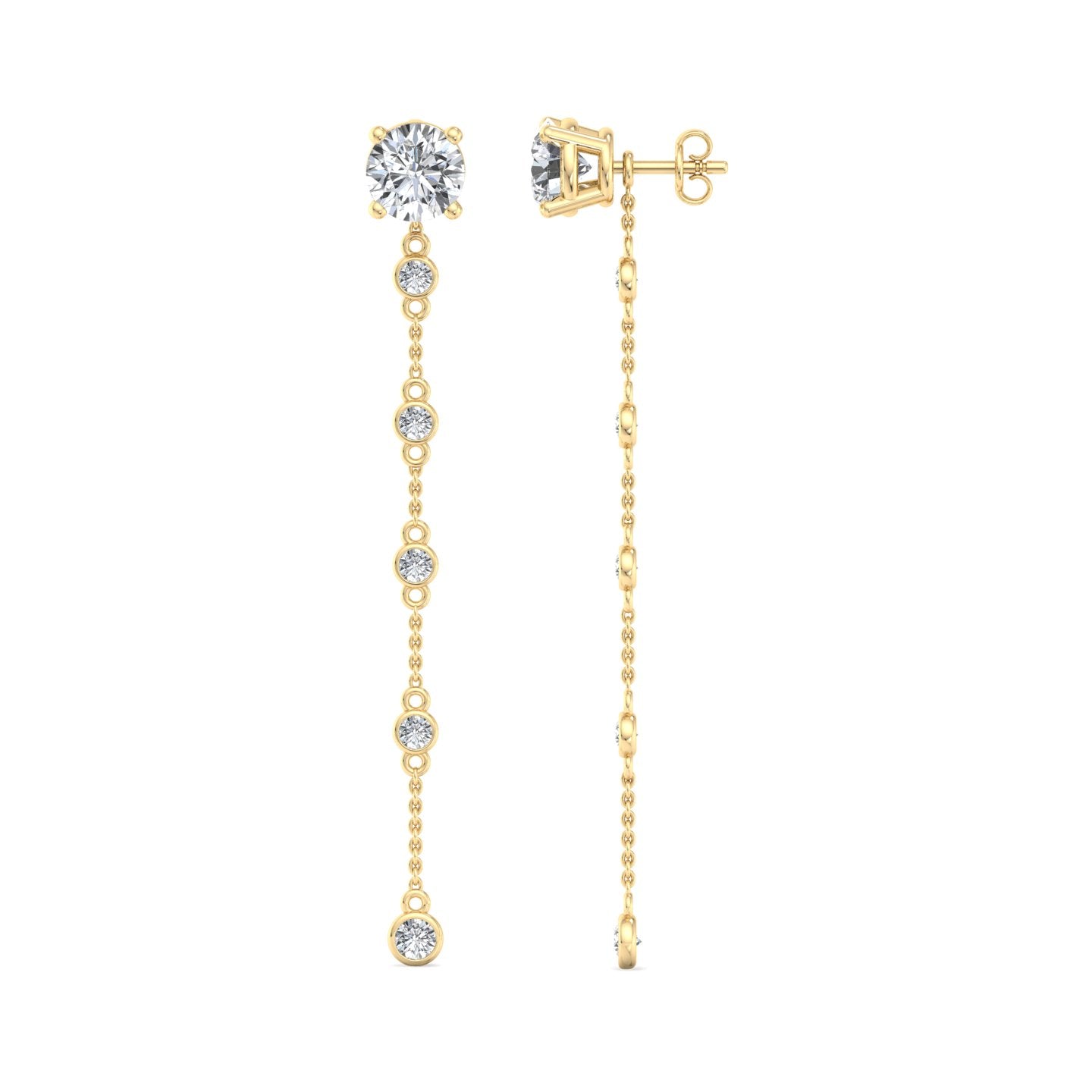 Modern bridal diamond earrings – Styled beyond Reliance Jewels Singapore