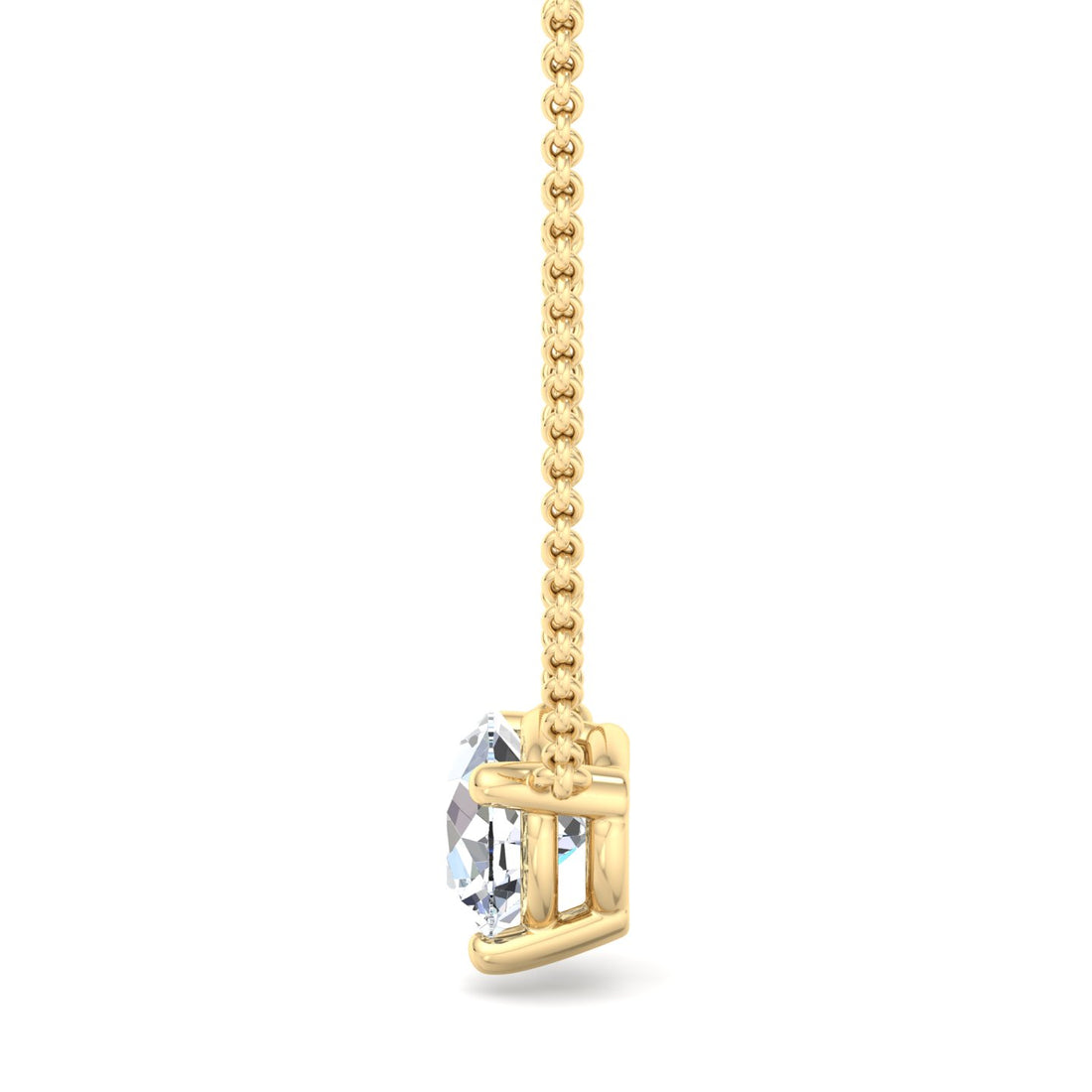 Gold Solitaire Pendant