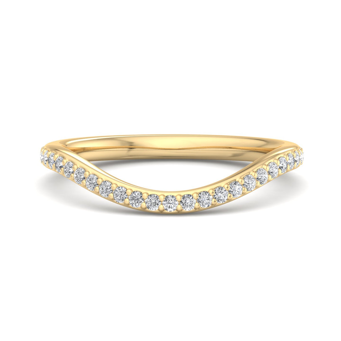 Curved Diamond Ring - Krishnashray