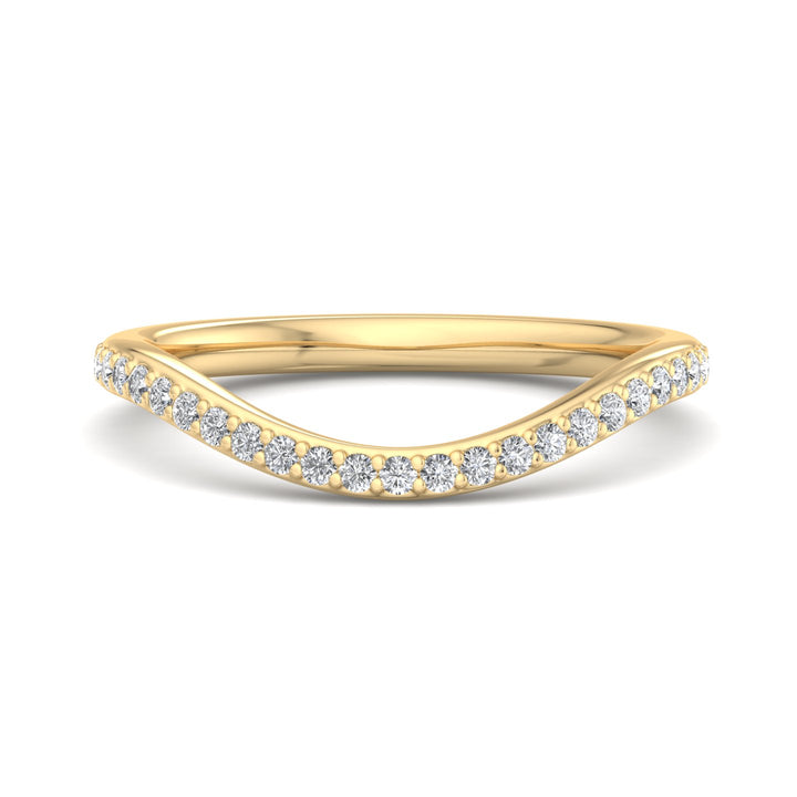 Curved Diamond Ring - Krishnashray
