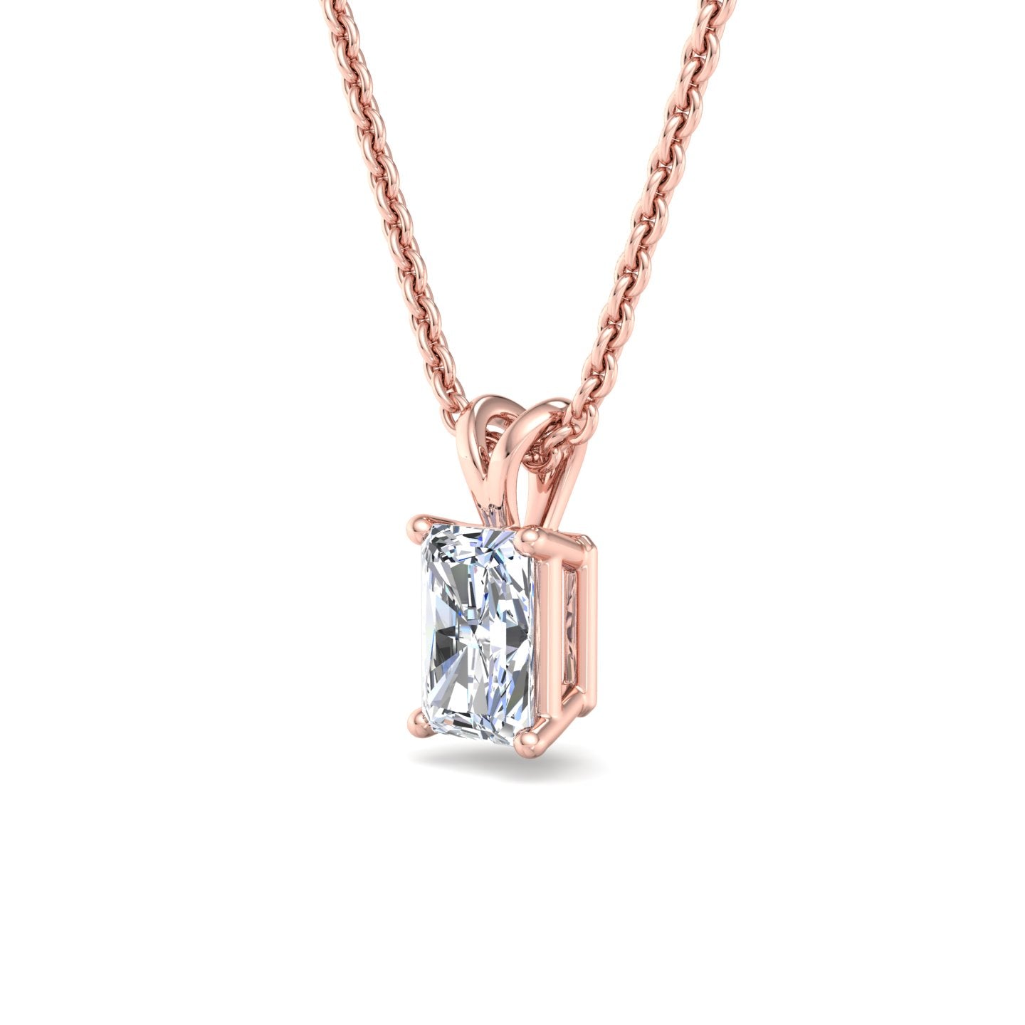Rectangular Diamond Pendant