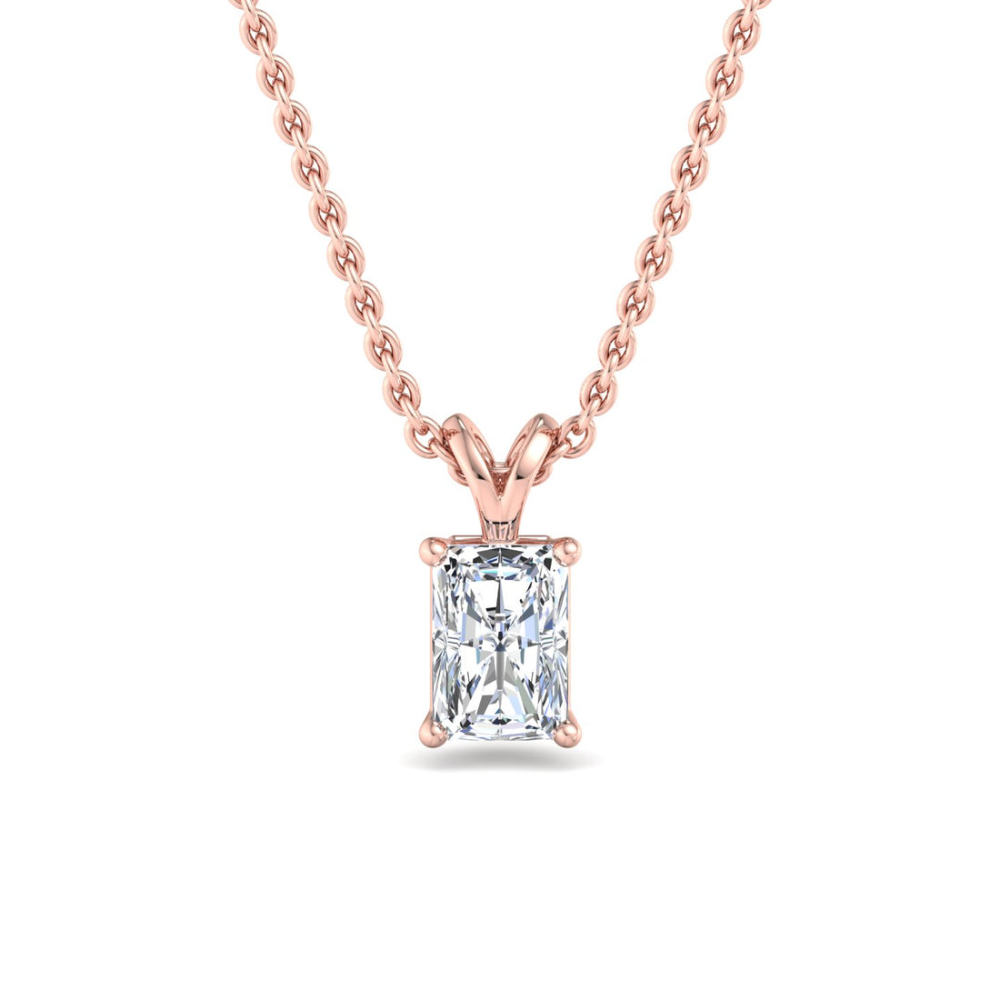 Rectangular Diamond Pendant