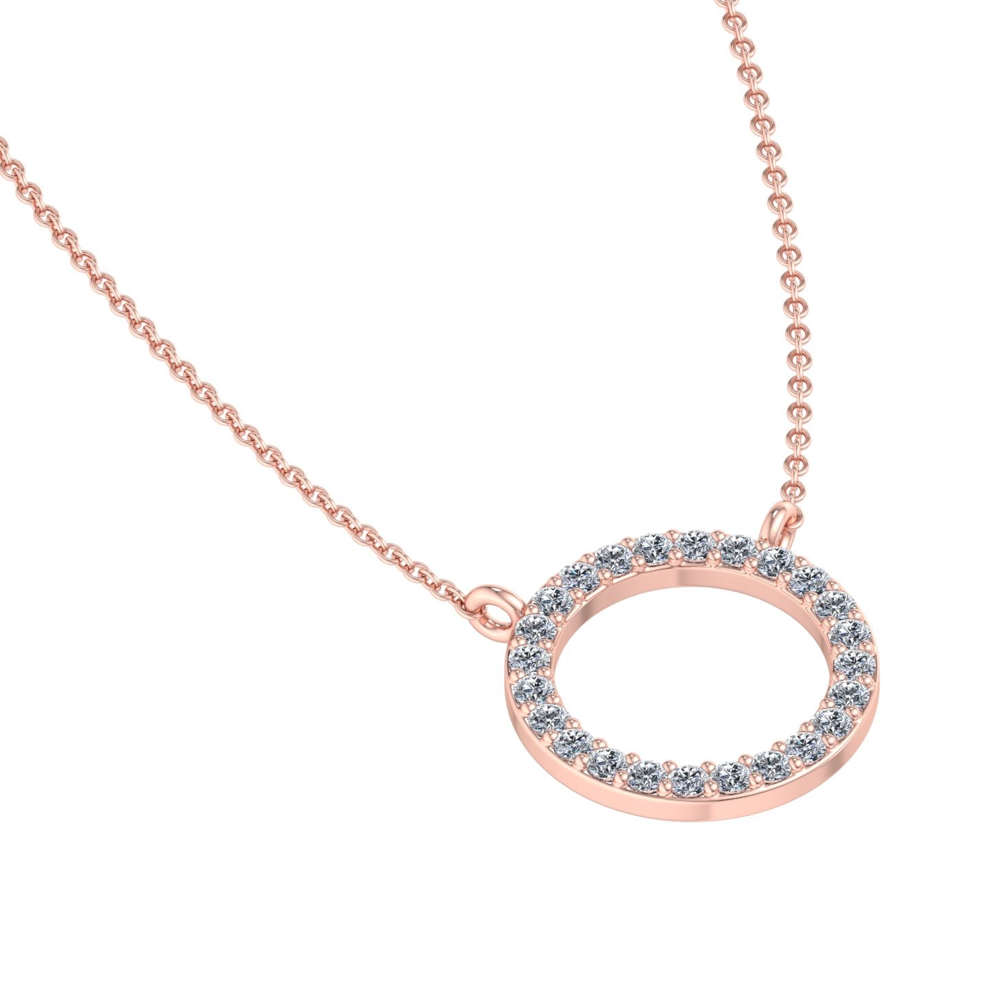 Circular Diamond Pendant