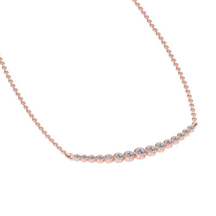 Curved Diamond Pendant