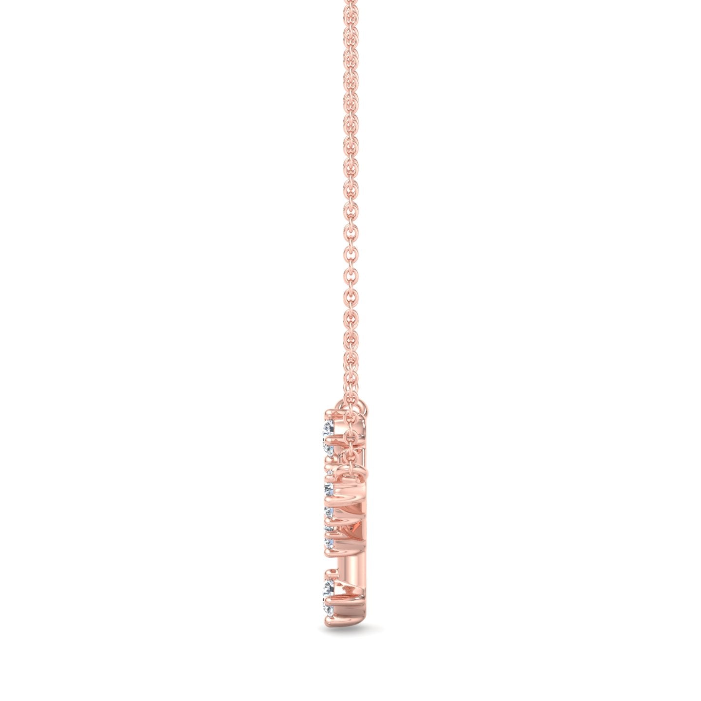 Y-Shaped Diamond Pendant