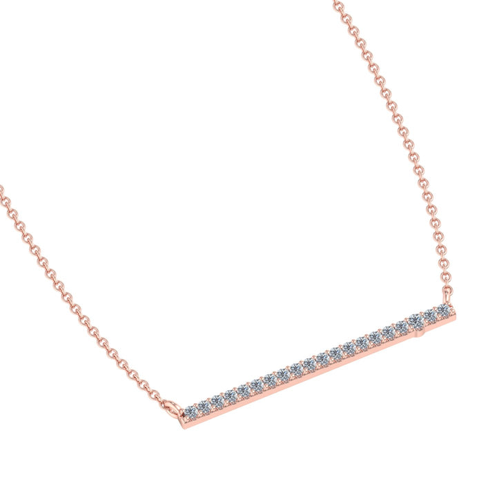 Diamond Studded Bar Pendant