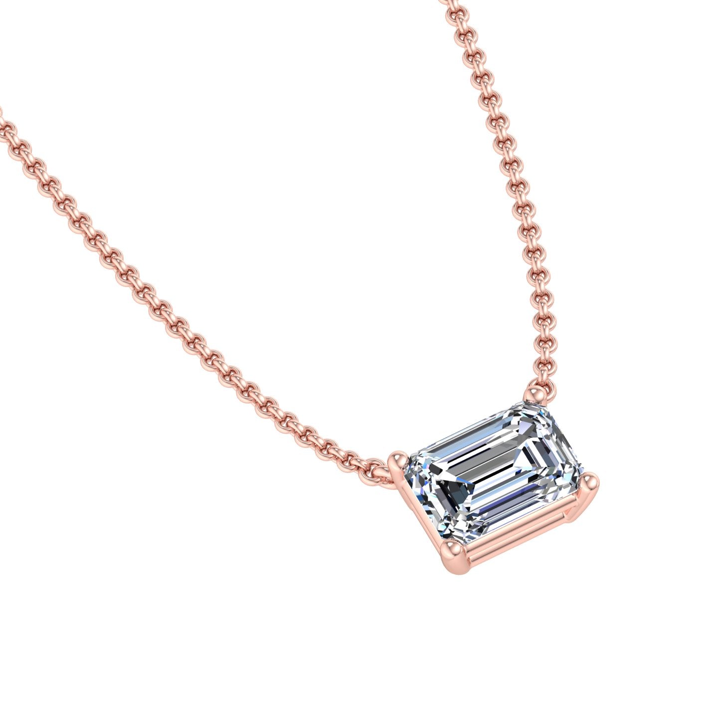 Rectangular Diamond Pendant