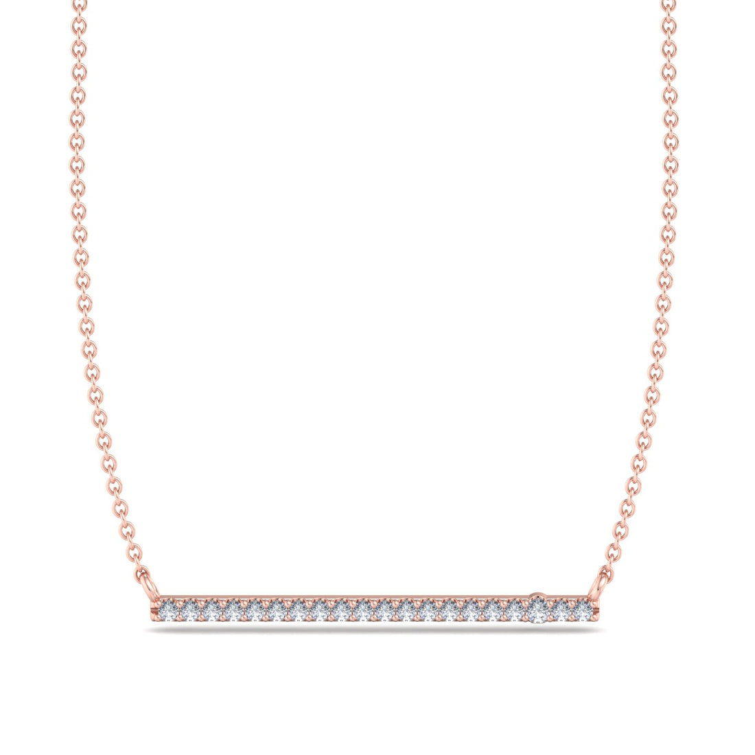 Diamond Studded Bar Pendant