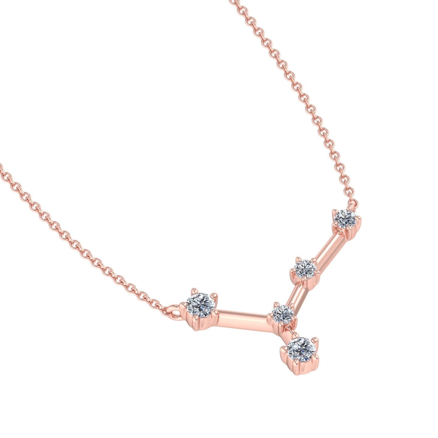 Y-Shaped Diamond Pendant