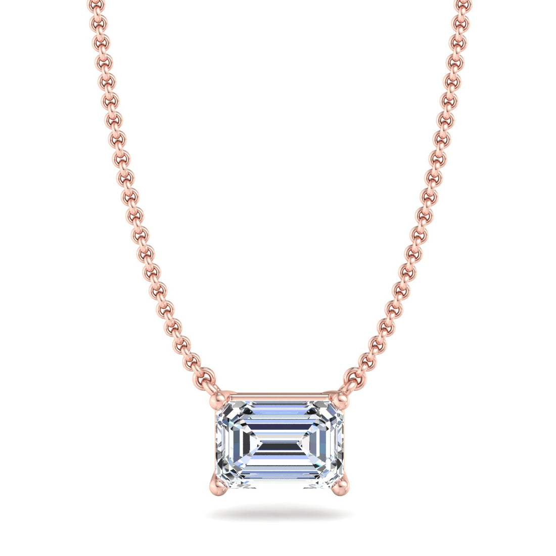 Rectangular Diamond Pendant