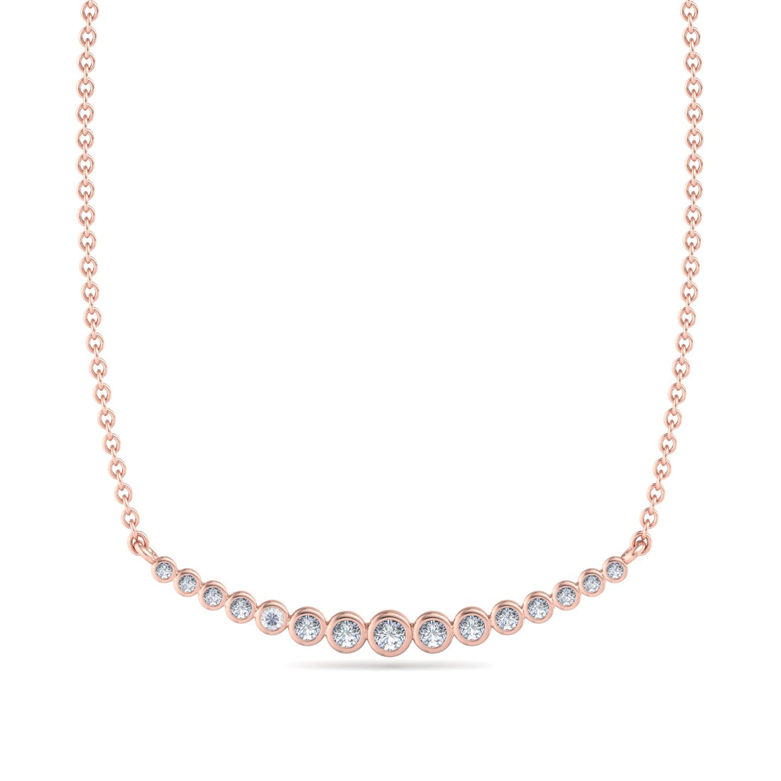 Curved Diamond Pendant
