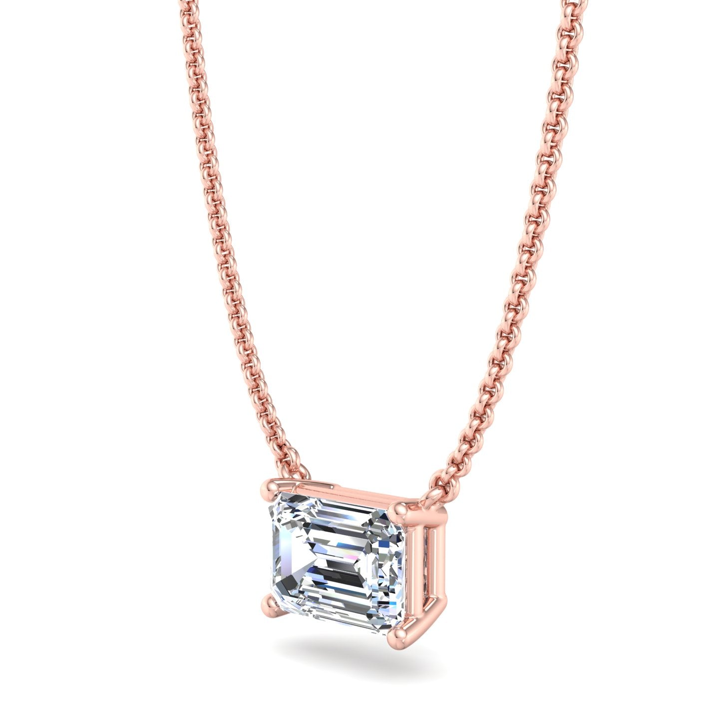Rectangular Diamond Pendant