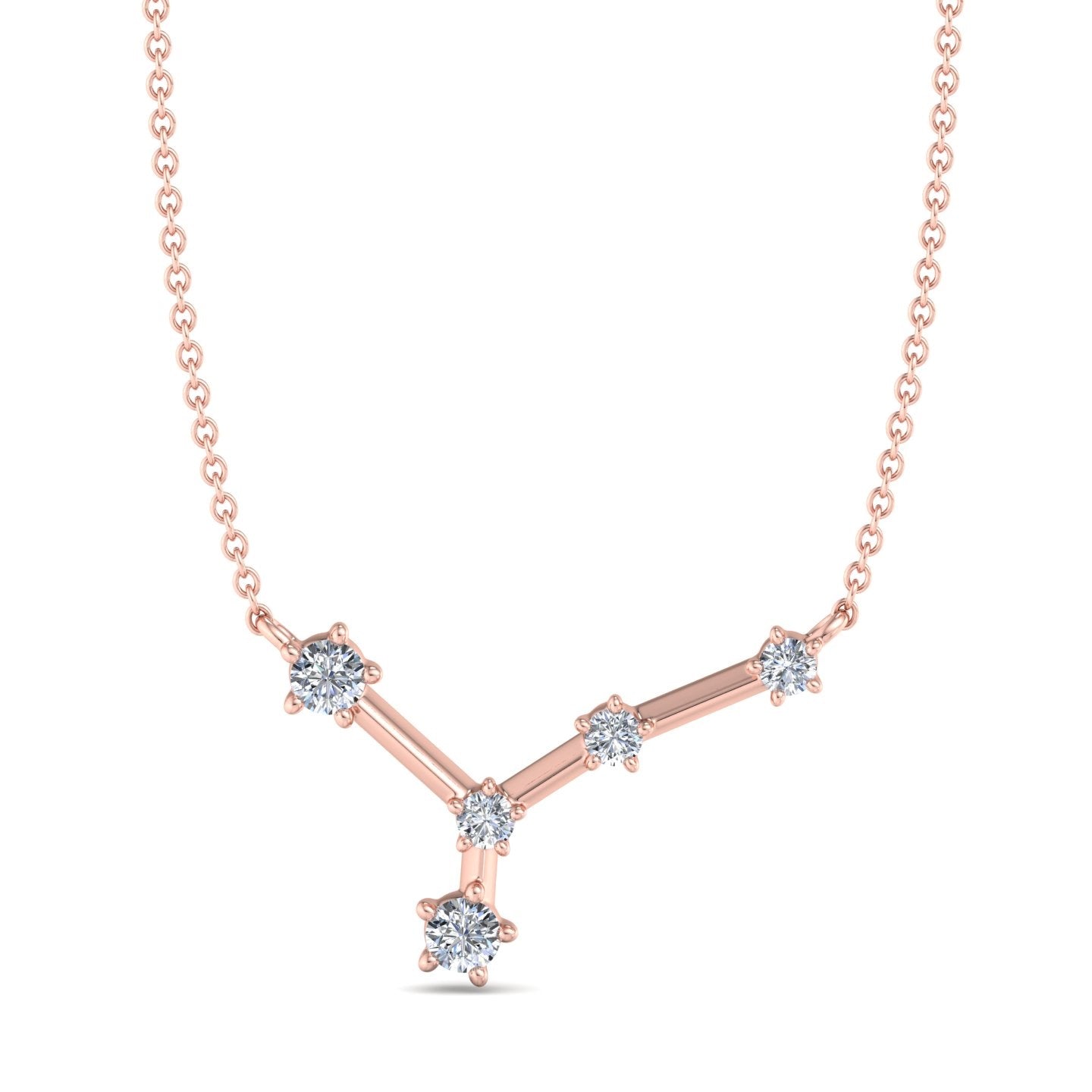 Y-Shaped Diamond Pendant