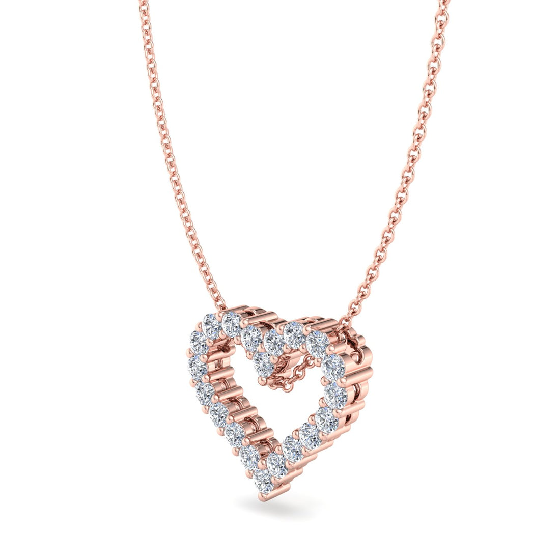 Rose gold pendant, premium store vibe