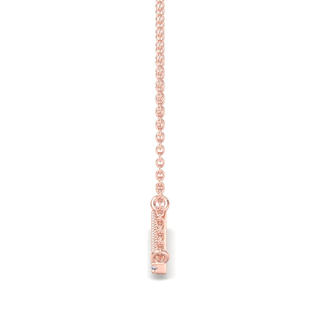 Diamond Studded Bar Pendant