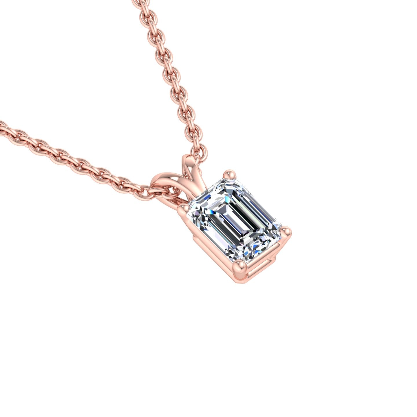 Baguette Diamond Pendant