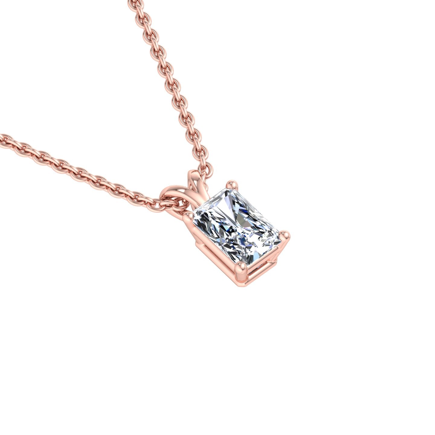 Rectangular Diamond Pendant