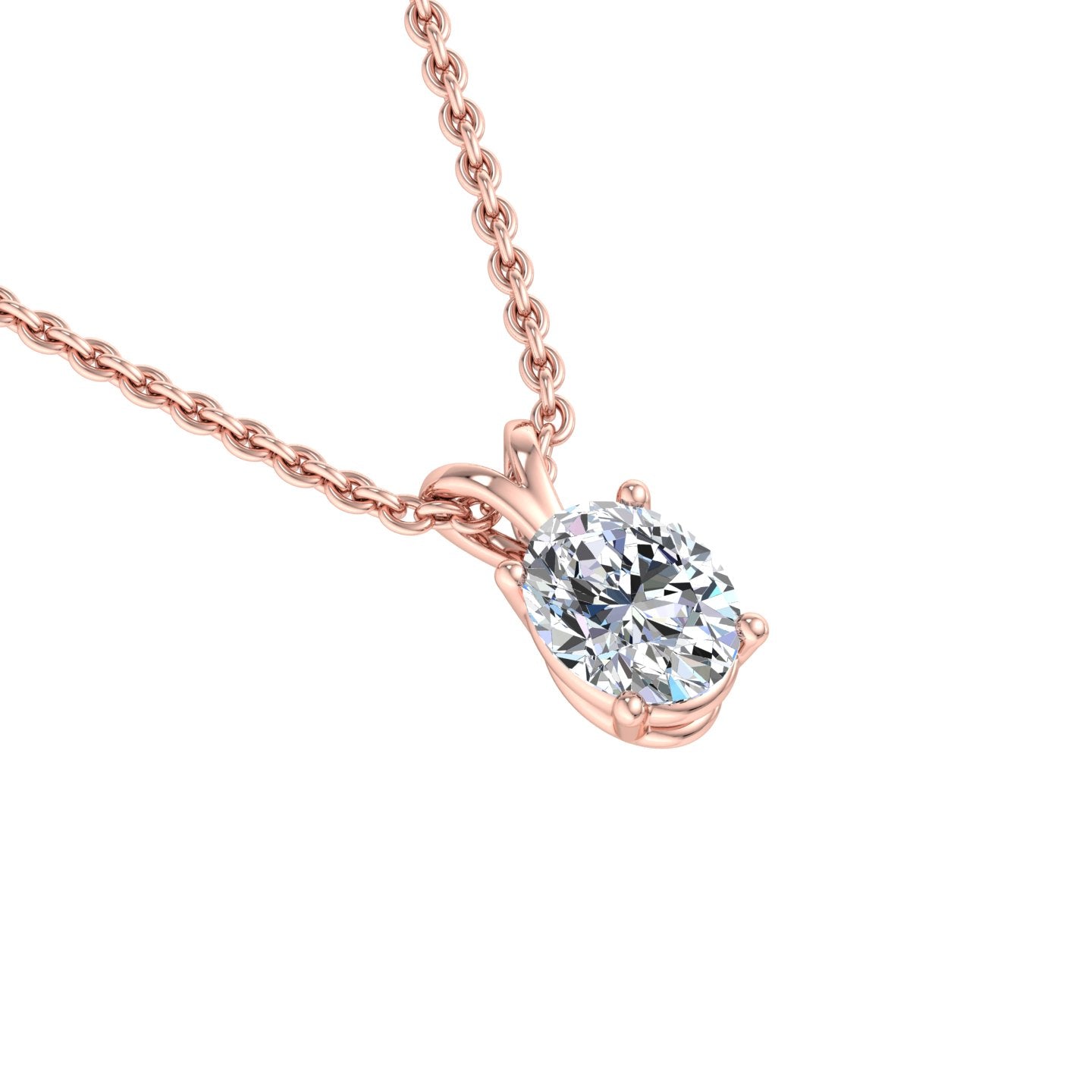 Solitaire Drop Pendant
