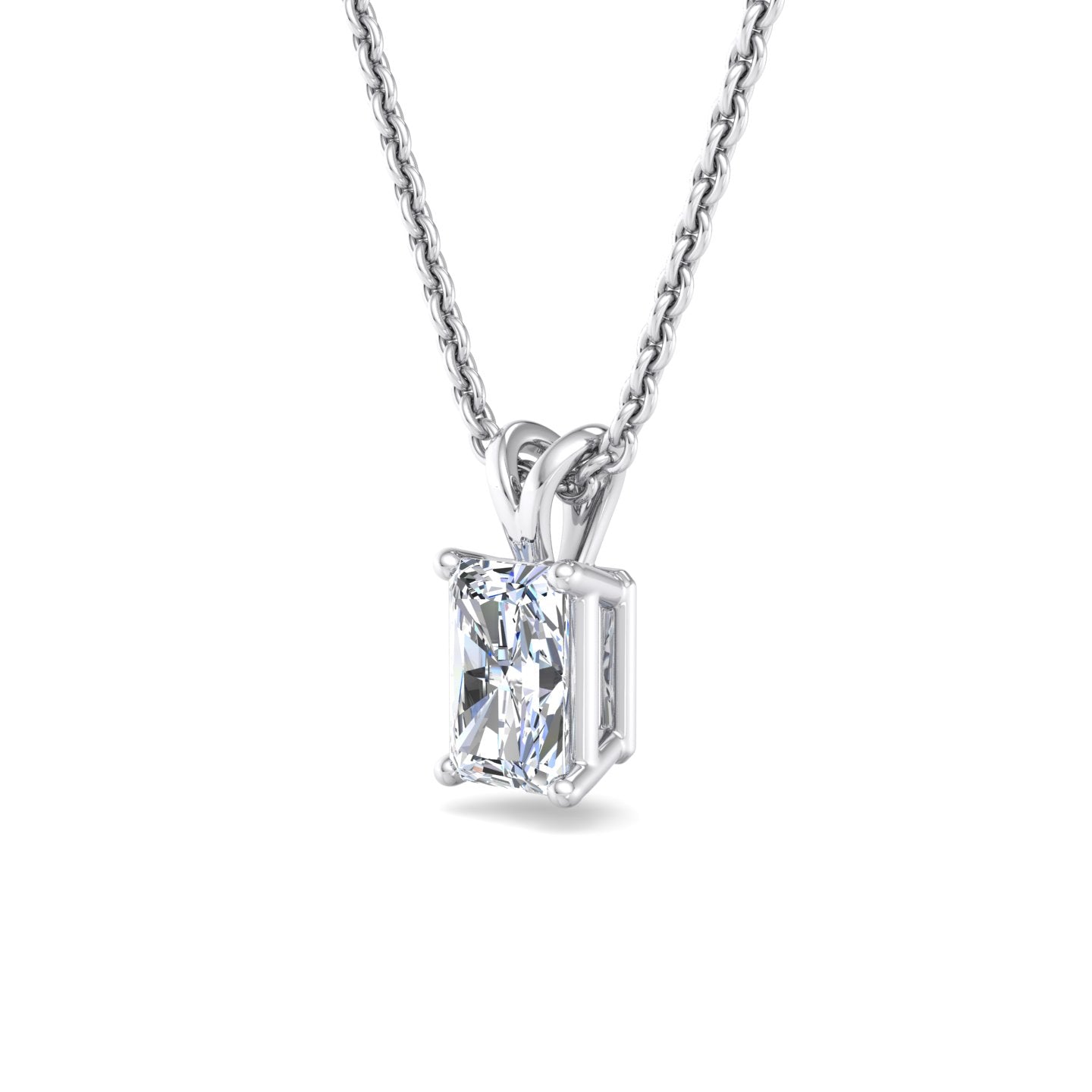 Rectangular Diamond Pendant