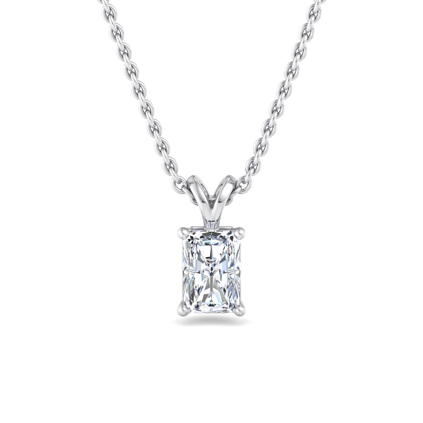 Rectangular Diamond Pendant