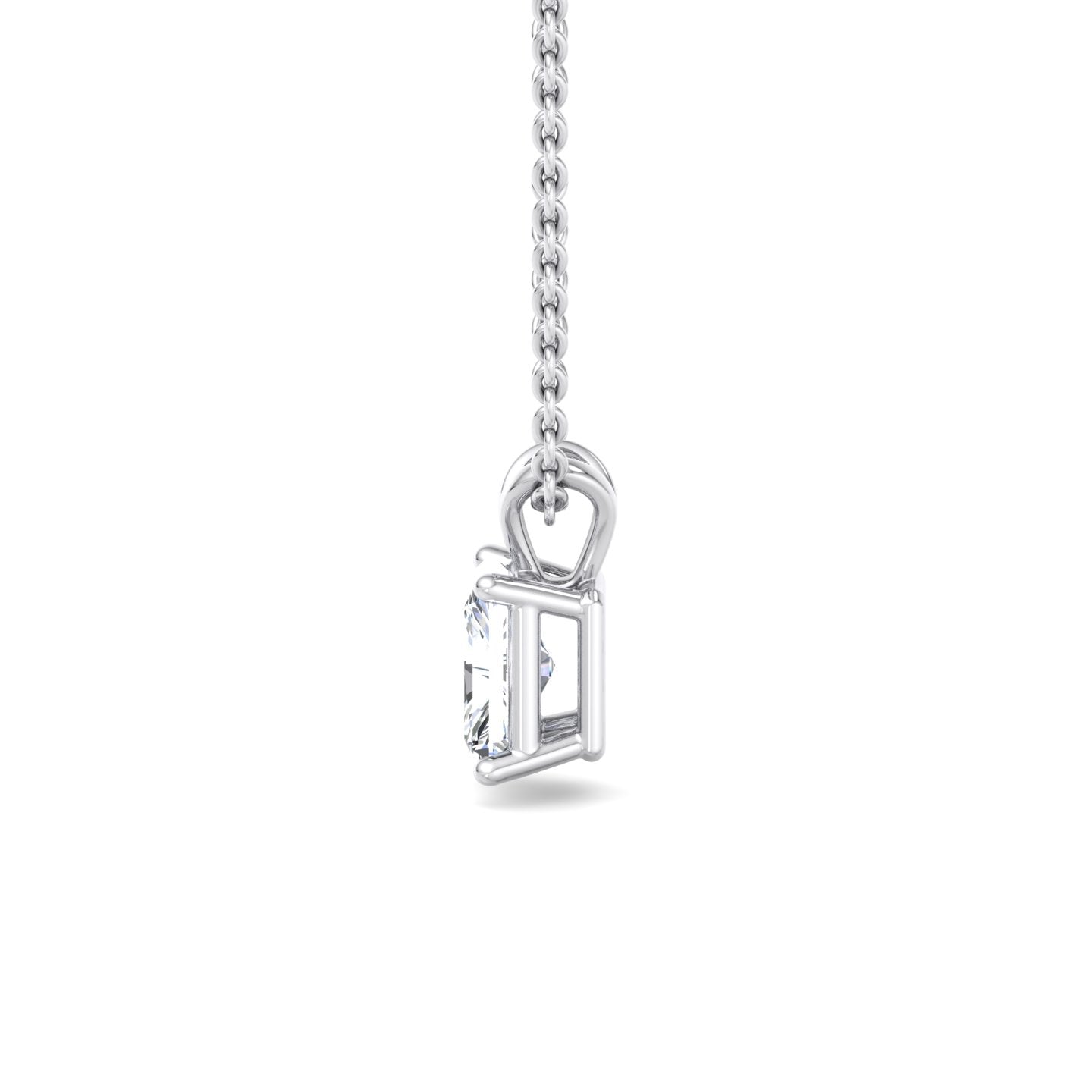 Rectangular Diamond Pendant