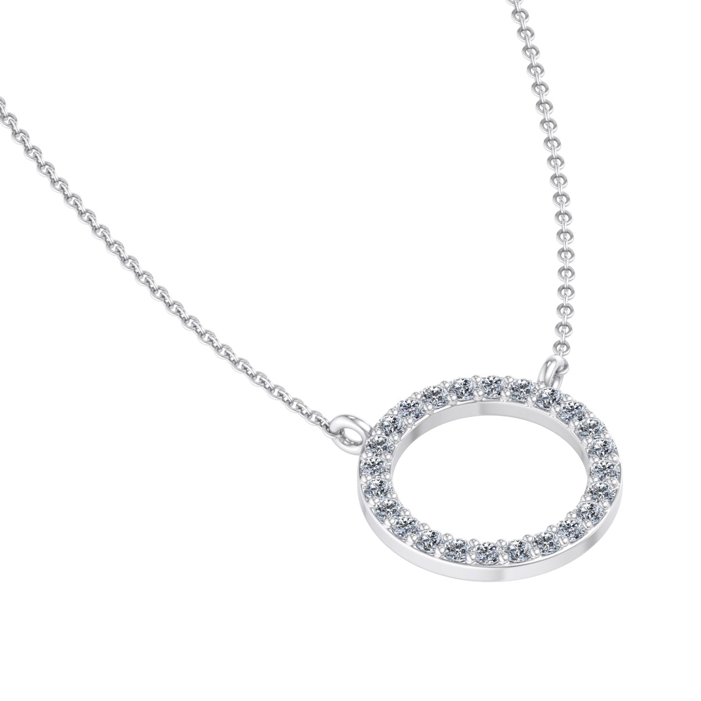 Circular Diamond Pendant