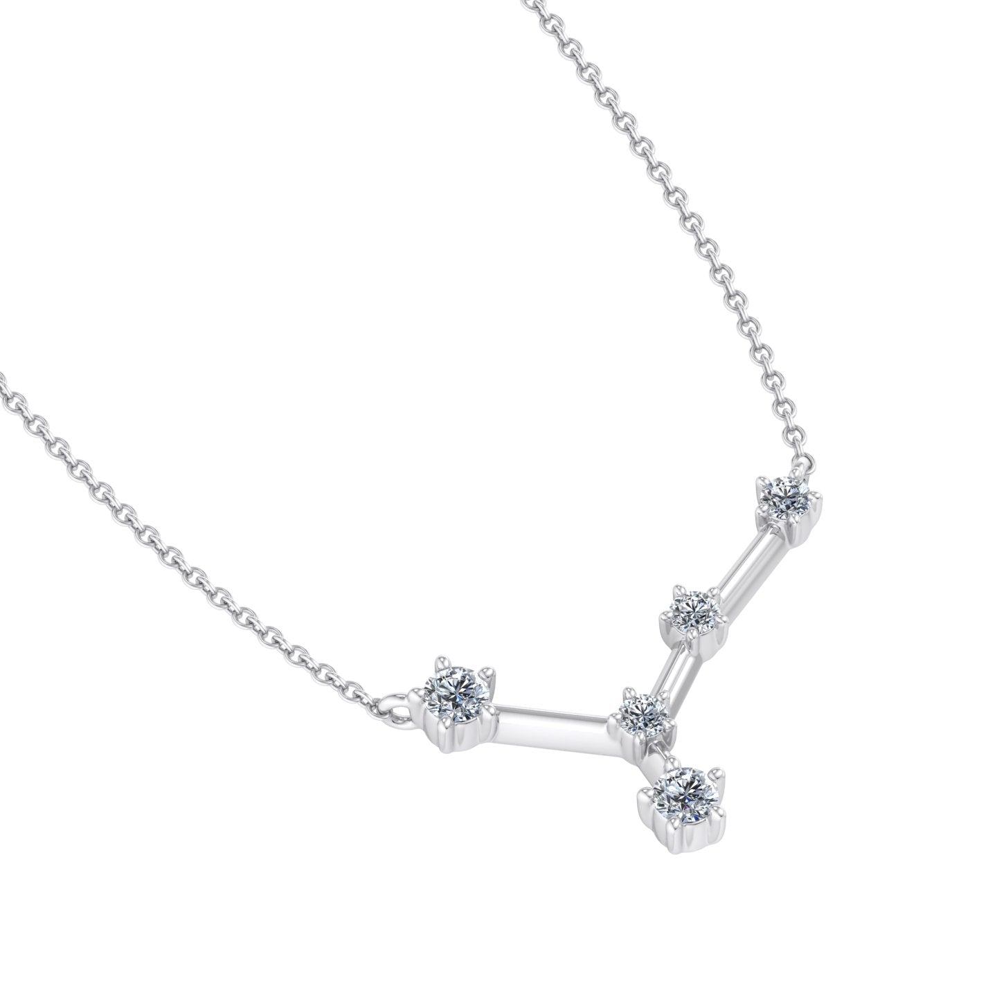 Y-Shaped Diamond Pendant