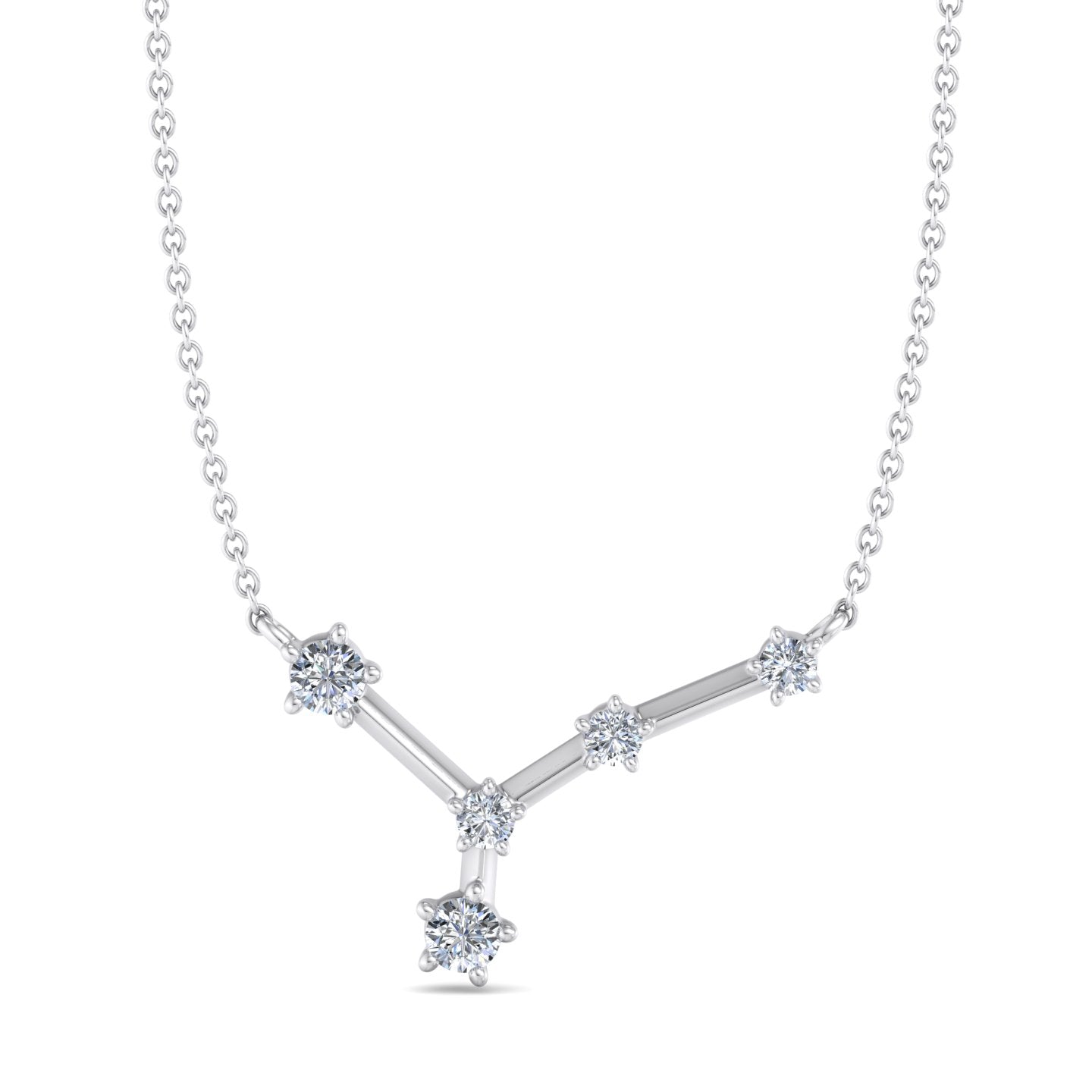 Y-Shaped Diamond Pendant