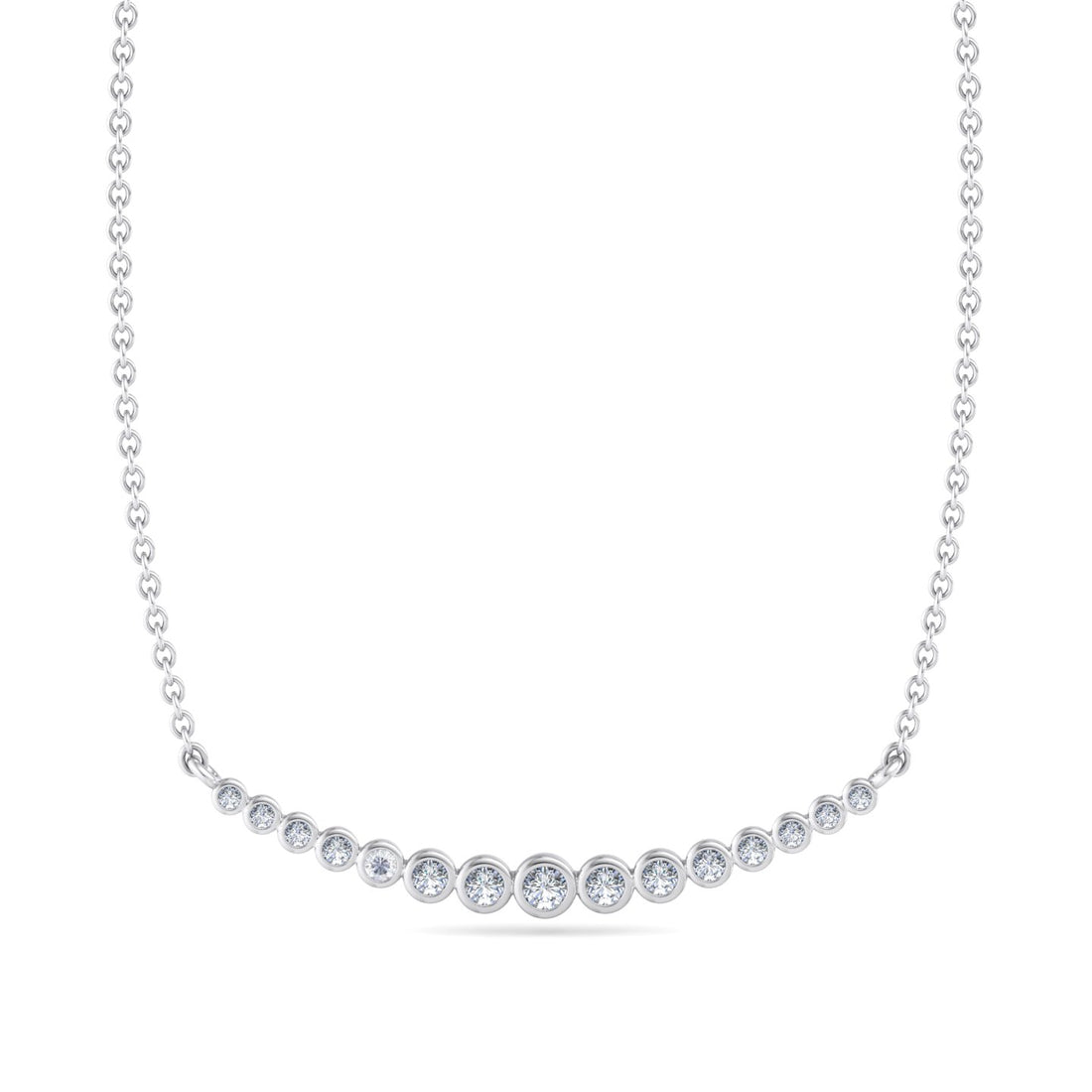 Curved Diamond Pendant