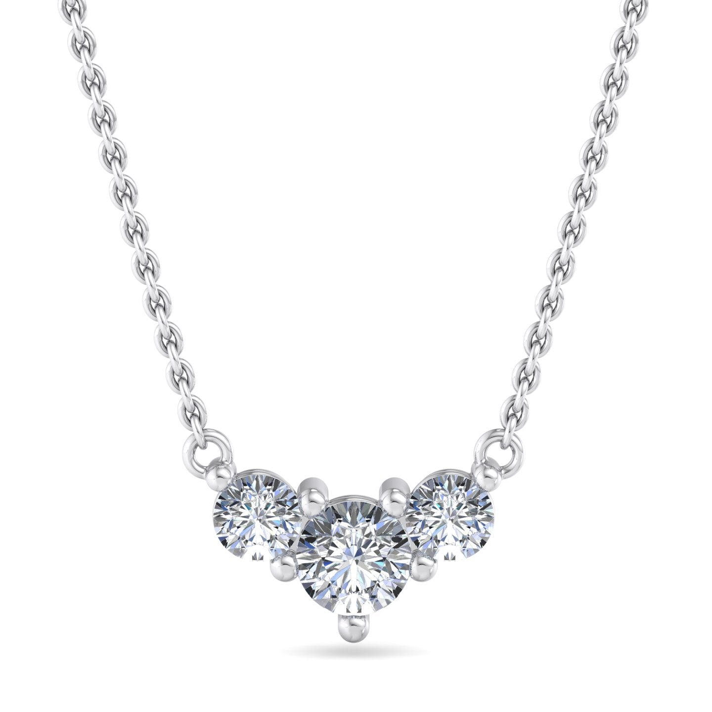 Three-Stone Diamond Pendant