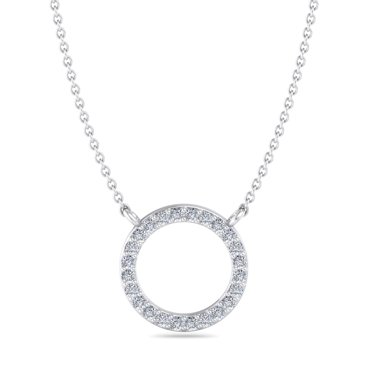 Circular Diamond Pendant