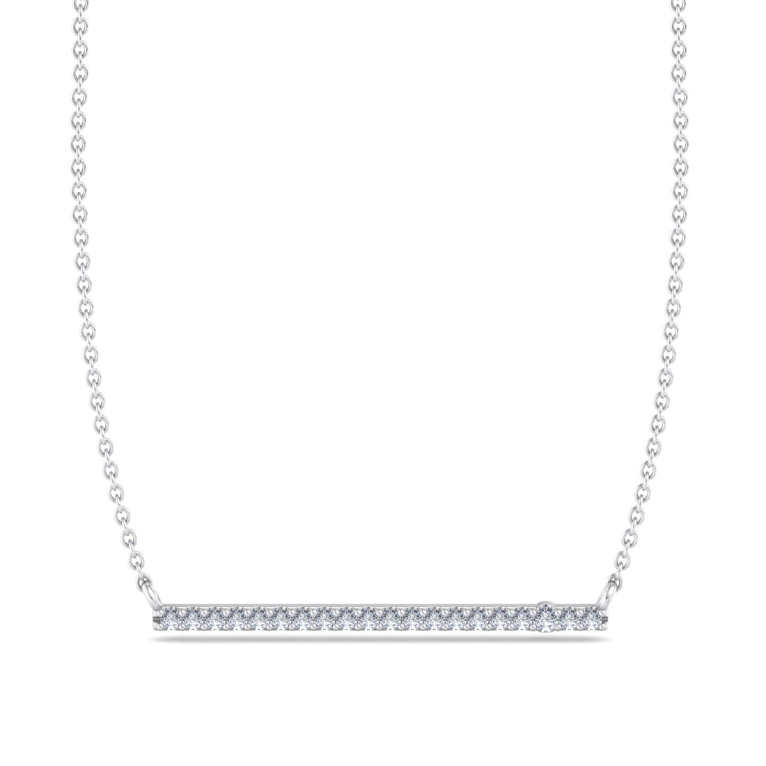Diamond Studded Bar Pendant
