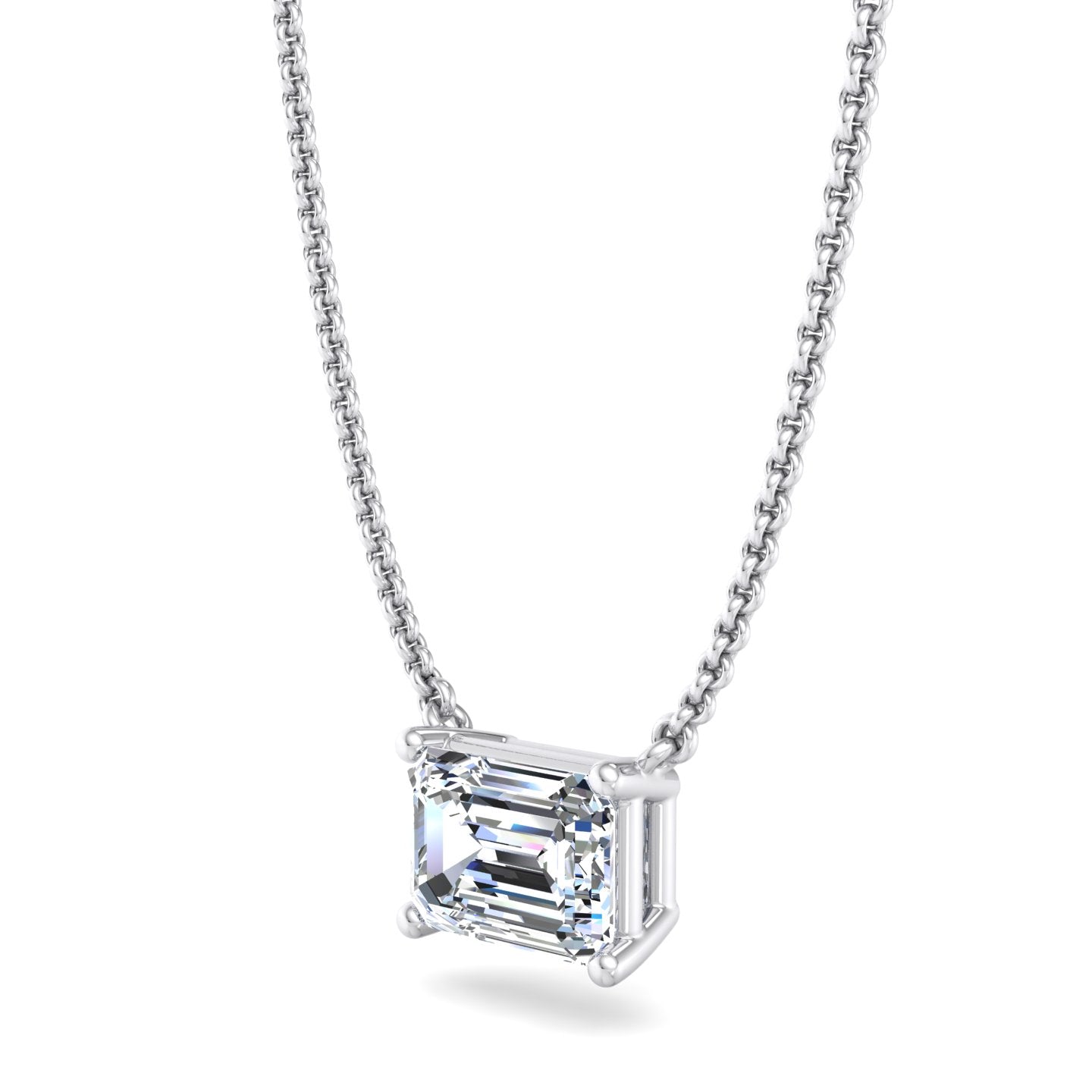 Rectangular Diamond Pendant