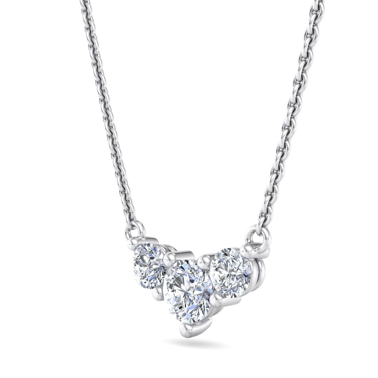 Three-Stone Diamond Pendant