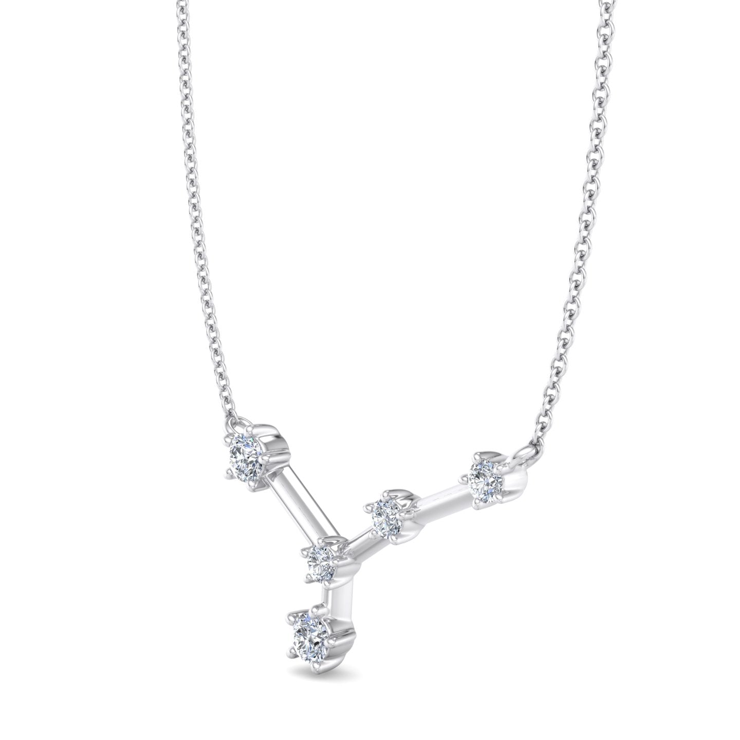 Y-Shaped Diamond Pendant