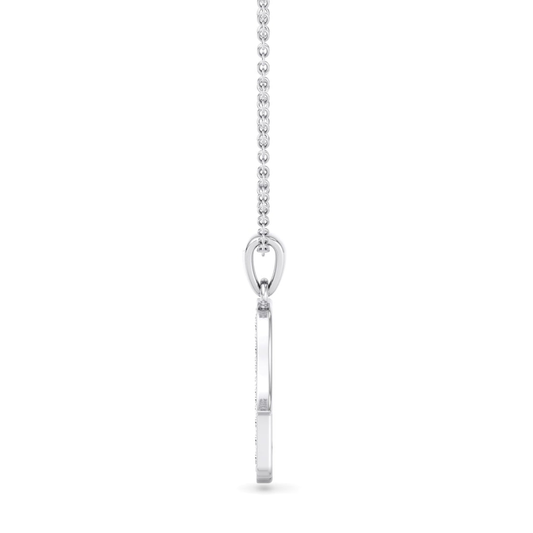 Diamond Hamsa Pendant