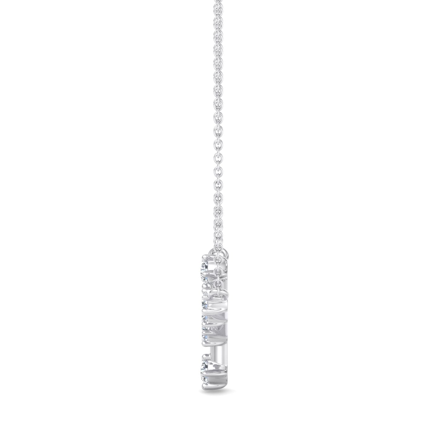 Y-Shaped Diamond Pendant