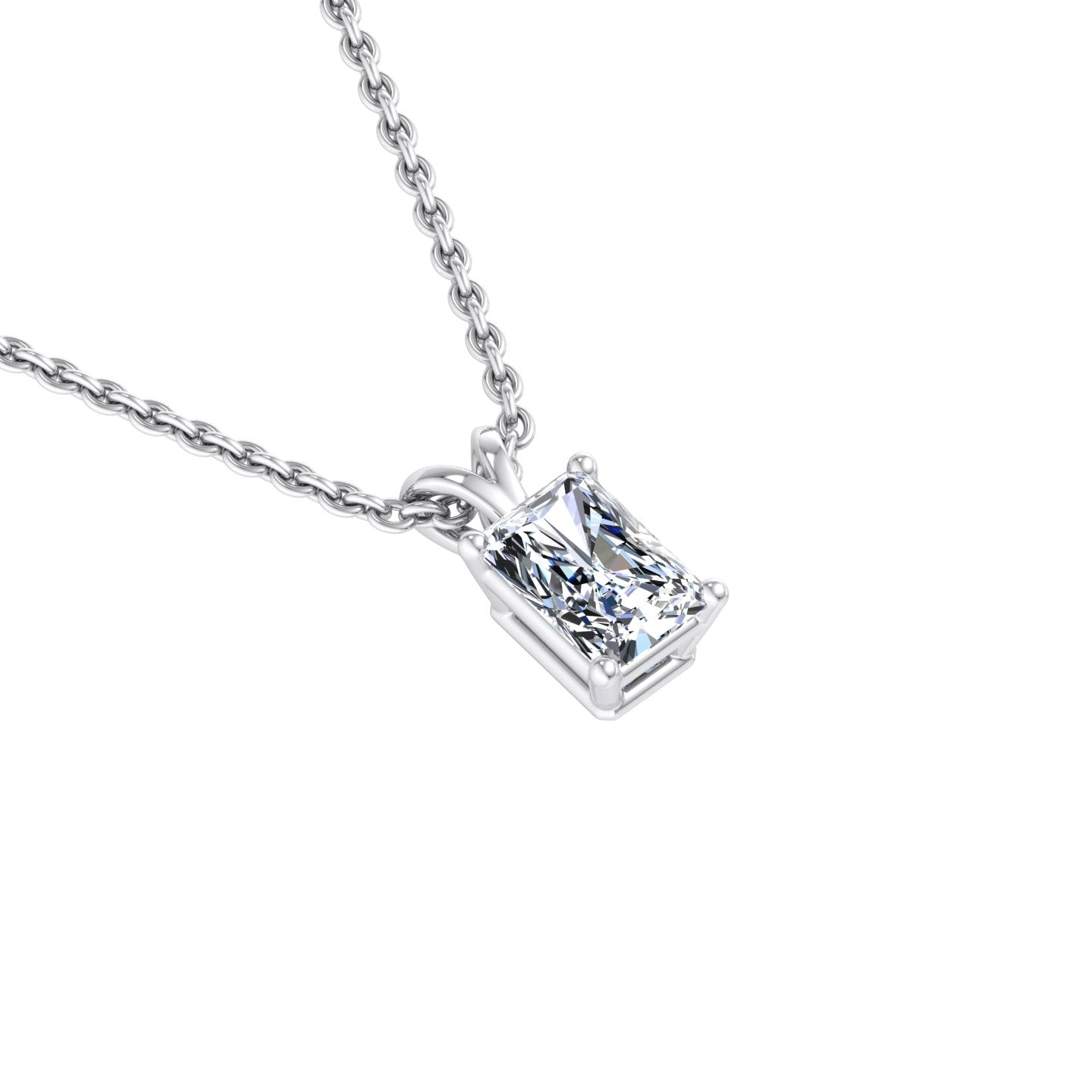 Rectangular Diamond Pendant