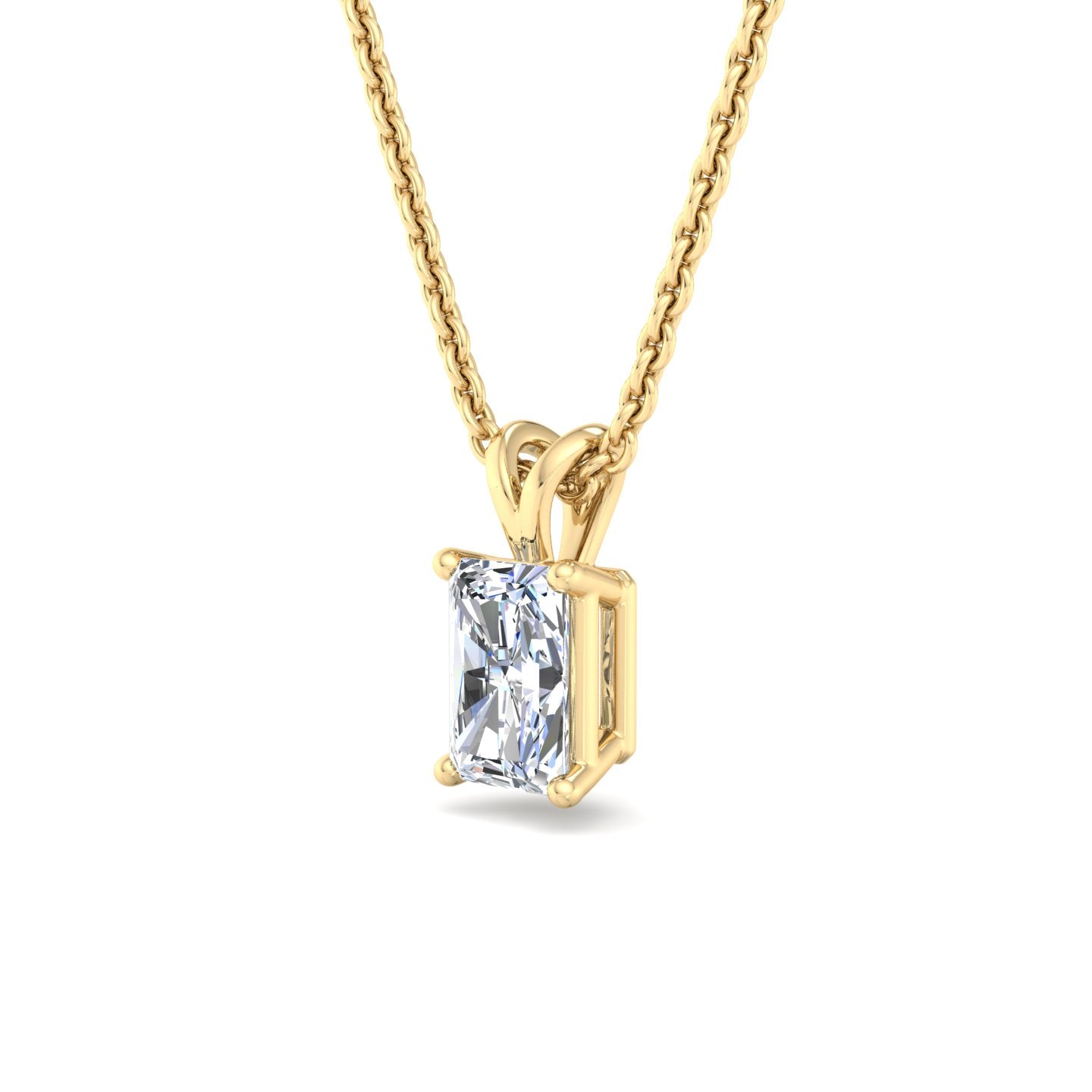 Rectangular Diamond Pendant